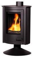 Kaminofen Warmluft Masterflamme PICCOLO II 7,3 kW Schwarz